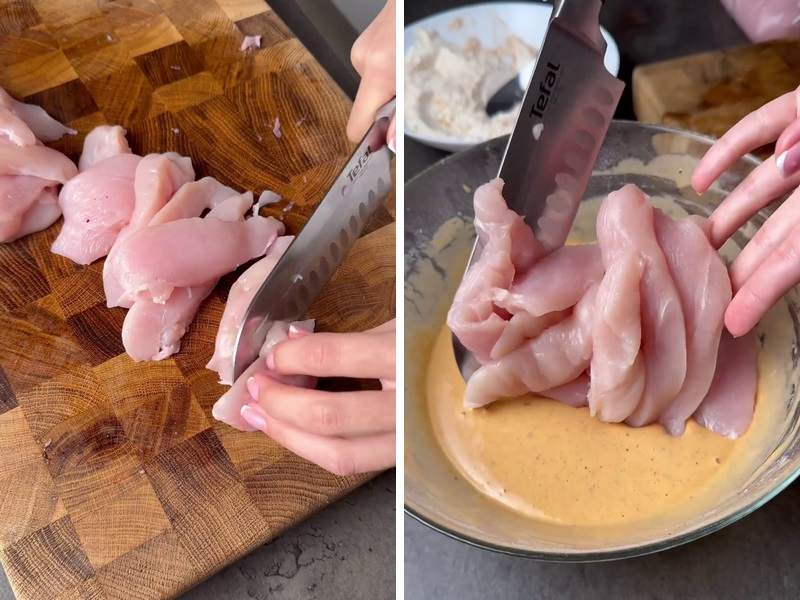 Стрипсы из куриного филе в духовке - простой и вкусный рецепт с пошаговыми фото
